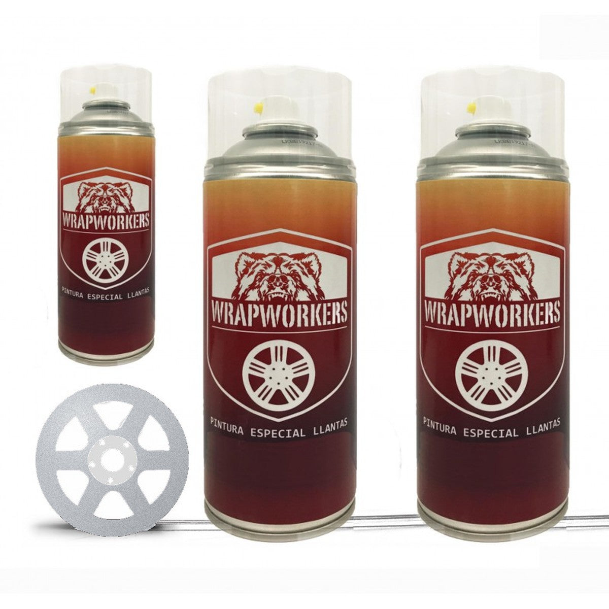 Velgenverf-kit in spuitbus · Aluminium glans