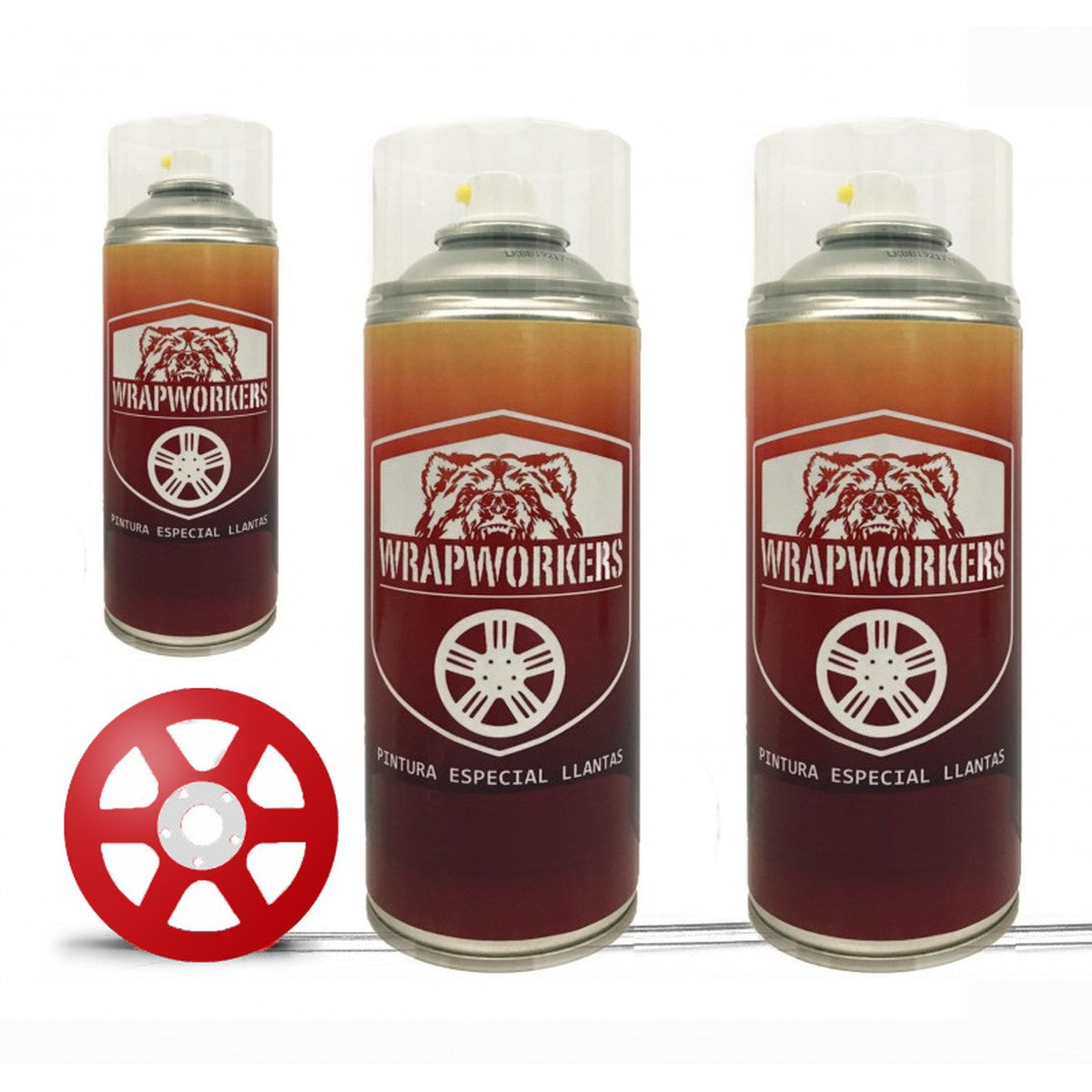 Velgenverf-kit in spuitbus · Rood glans