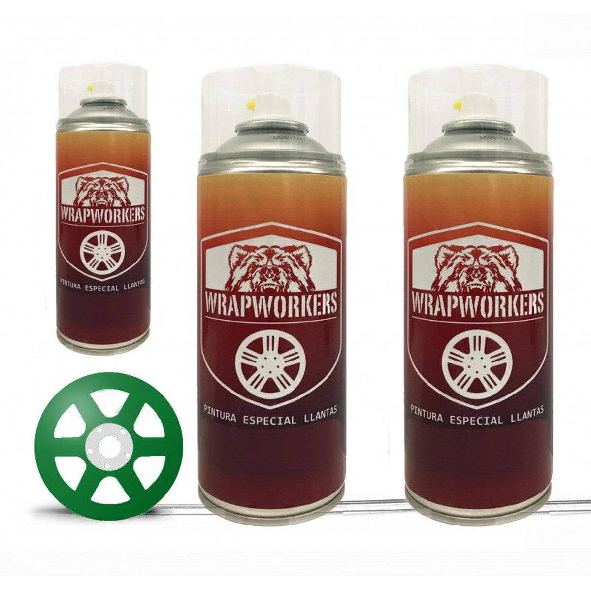 Velgenverf-kit in spuitbus · Groen glans
