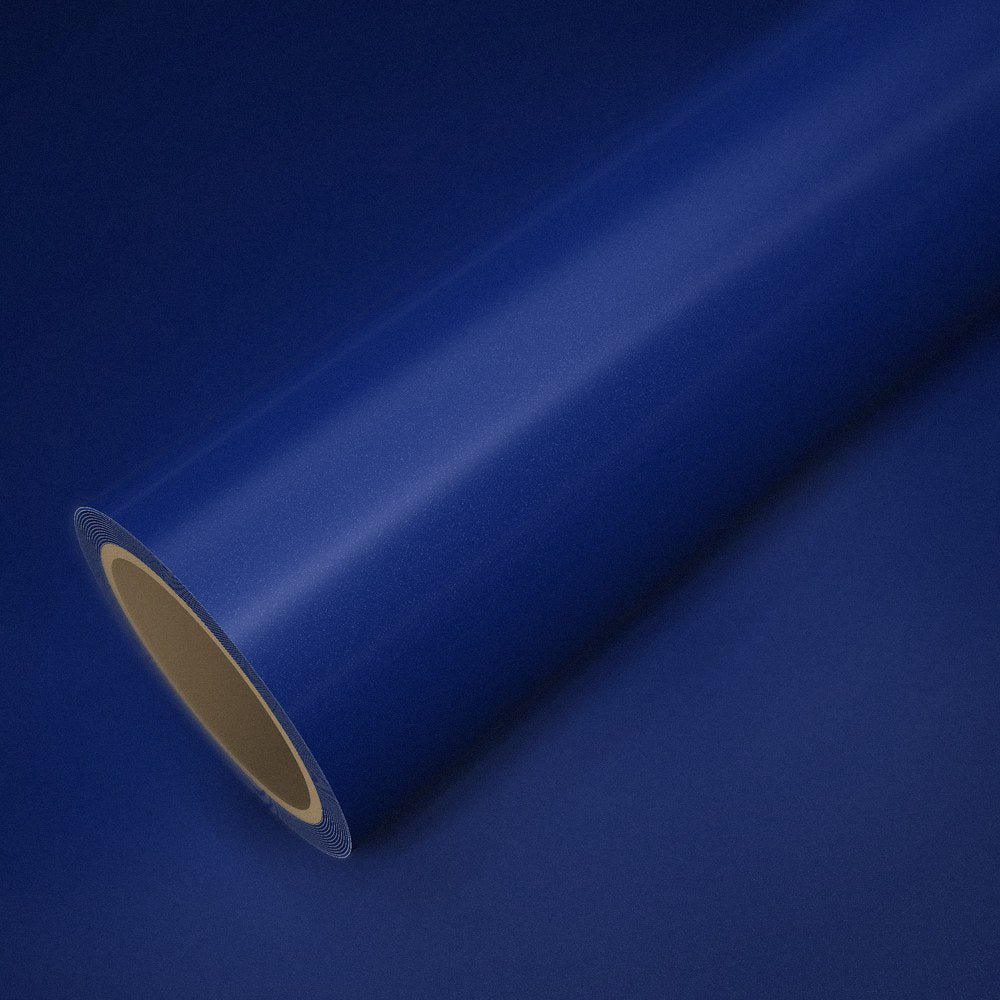 Rol blauw metallic op een vel van dezelfde folie