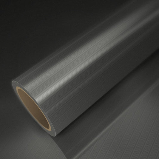 Rol geborsteld titanium op een vel van dezelfde folie